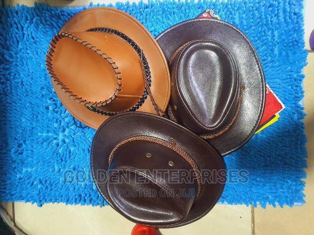 Kids Leather Cowboy Hat - main view