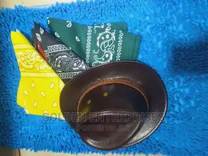 Kids Leather Cowboy Hat + Bandana( Can Be Sold Separately)