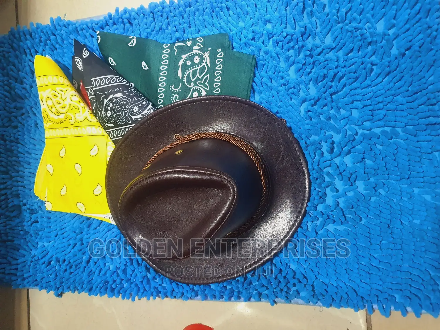 CBC Kids Leather Cowboy Hat+Bandana(Can Be Sold Separately)