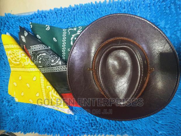 Leather Cowboy Hat + Bandana (Can Be Sold Separately ) - main view