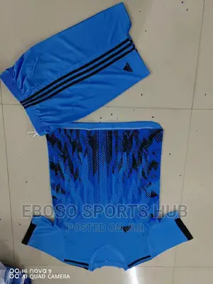 Blue Adidas Football Uniform