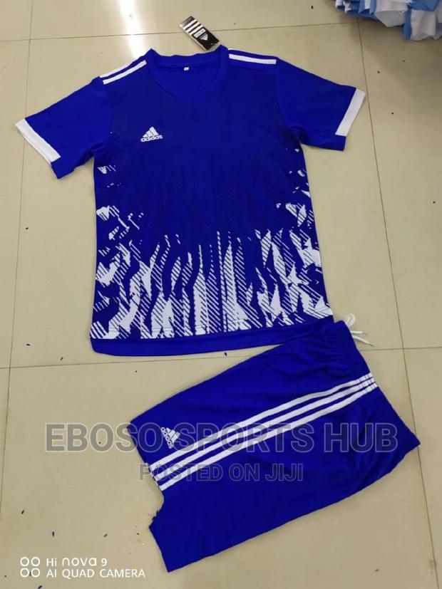 Blue Adidas Football Uniform - thumbnail 3