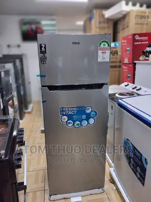 Mika 211 Litres Double Door Silver Refrigerator / Fridge