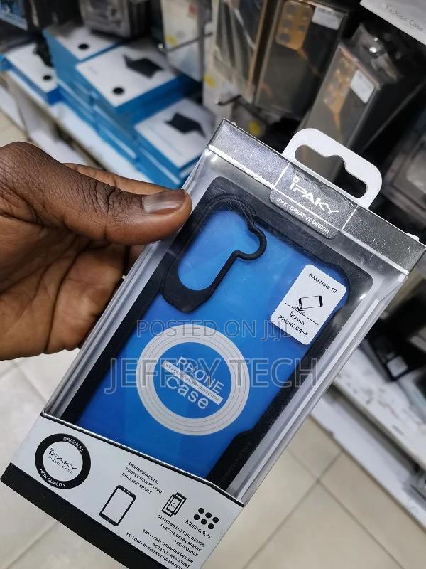 Samsung Note 10 Ipaky Protective Clear Shockproof Bumper Pho - thumbnail 2