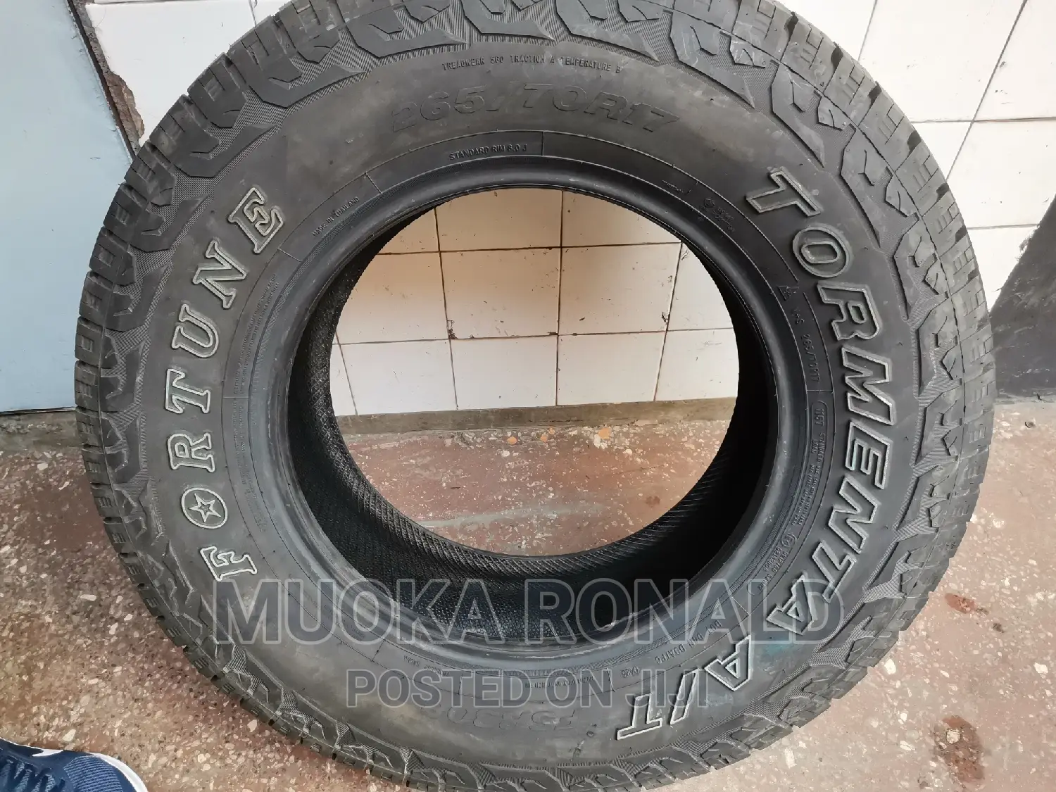 265/70r17 Fortun Tyre Made Thailand