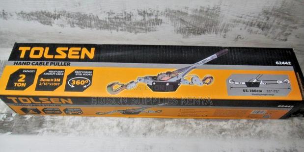 Tolsen Hand Cable Puller 2 Ton 62442 Winch Double Ratchets - main view