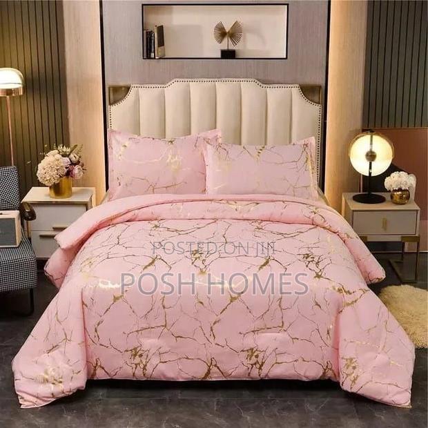 Luxury Gold Marble Texture Duvet Cover Set