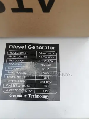 Diesel Generator 10kva Girasol Best Brand~3000rpm
