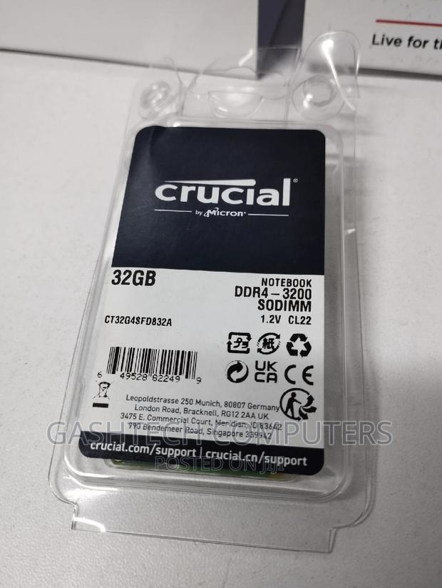 Crucial Laptop RAM Ddr4 32gb - main view