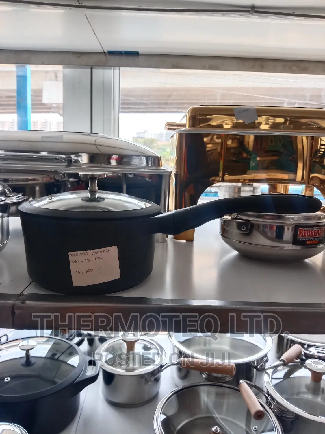 Cooking Pot/Classic Pot/With Glass Lid/Die Cast Pot/12 Piece