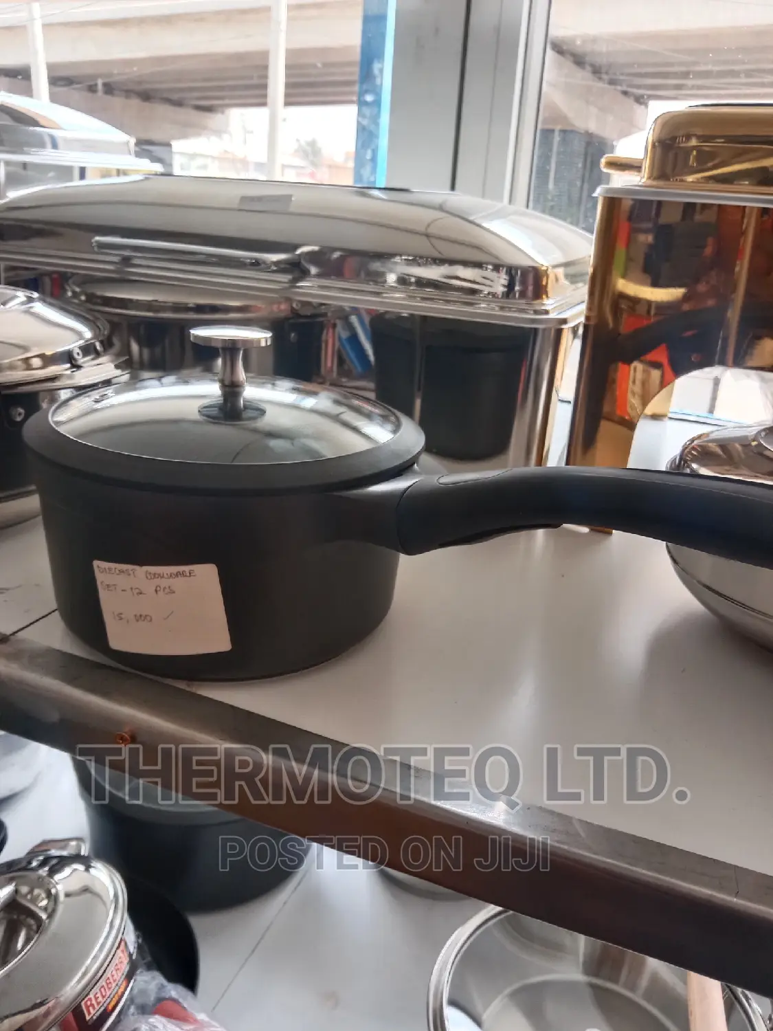 Cooking Pot/Classic Pot/With Glass Lid/Die Cast Pot/12 Piece