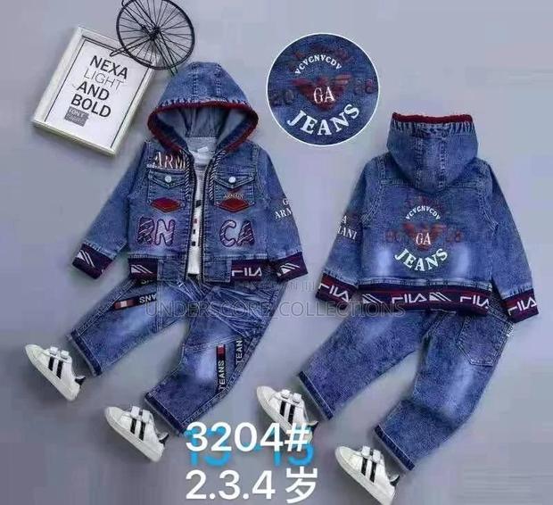 High-End Kids Two Piece Denim Set - main view