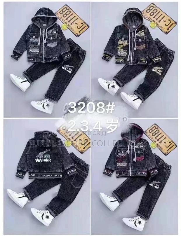 High-End Kids Two Piece Denim Set - thumbnail 3