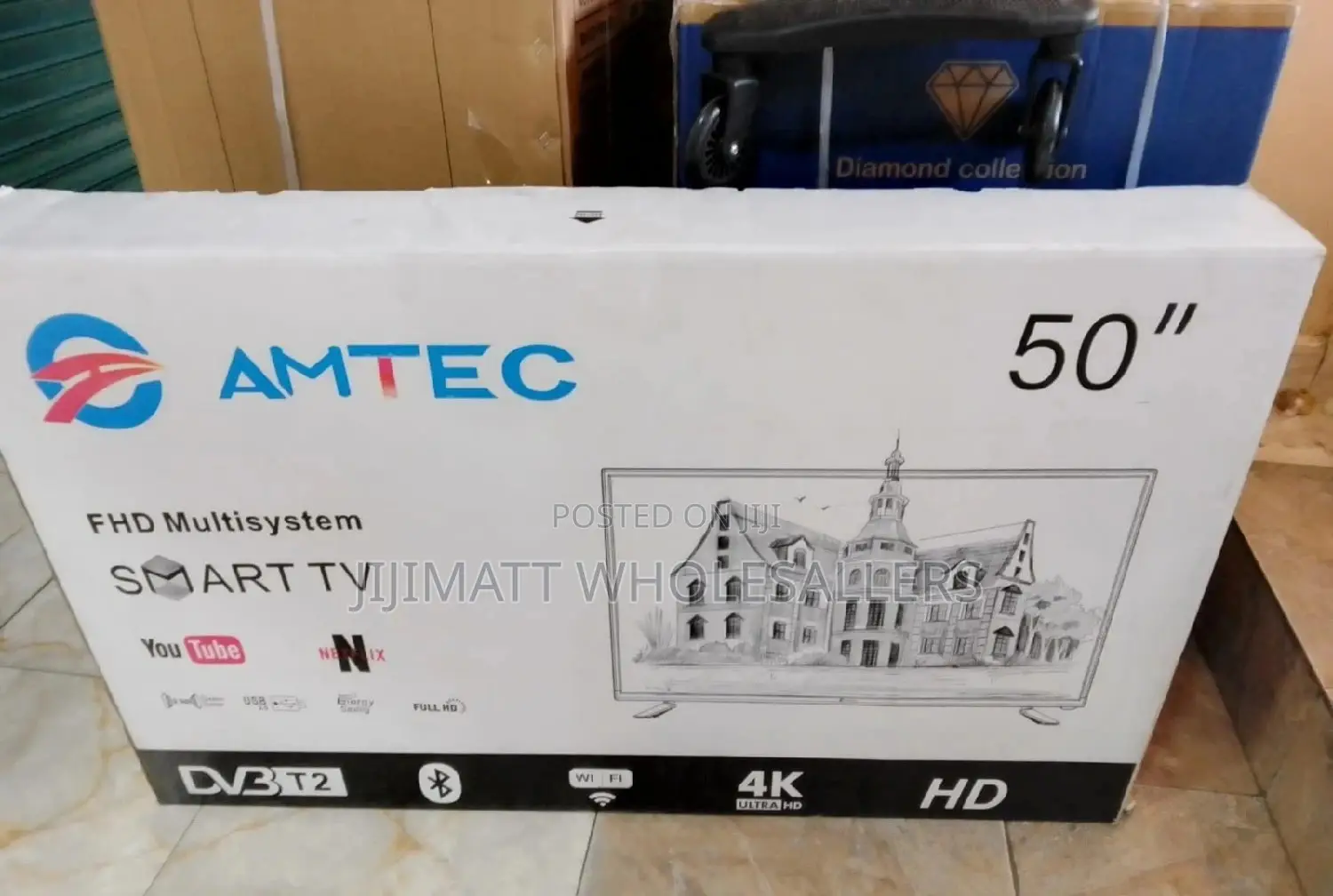 Amtec 50 Inches Smart Android Television With Bluetooth
