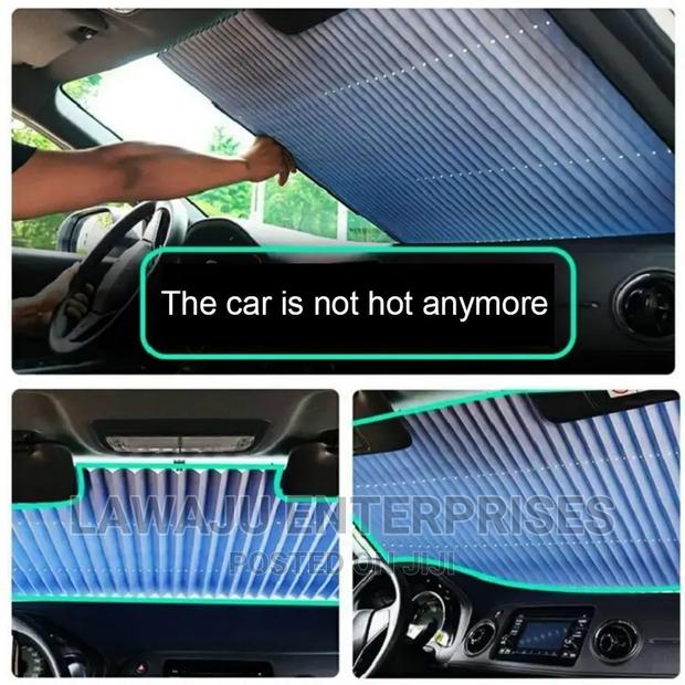 Durable Aluminium Retractable Windscreen Shade Sunvisor - main view