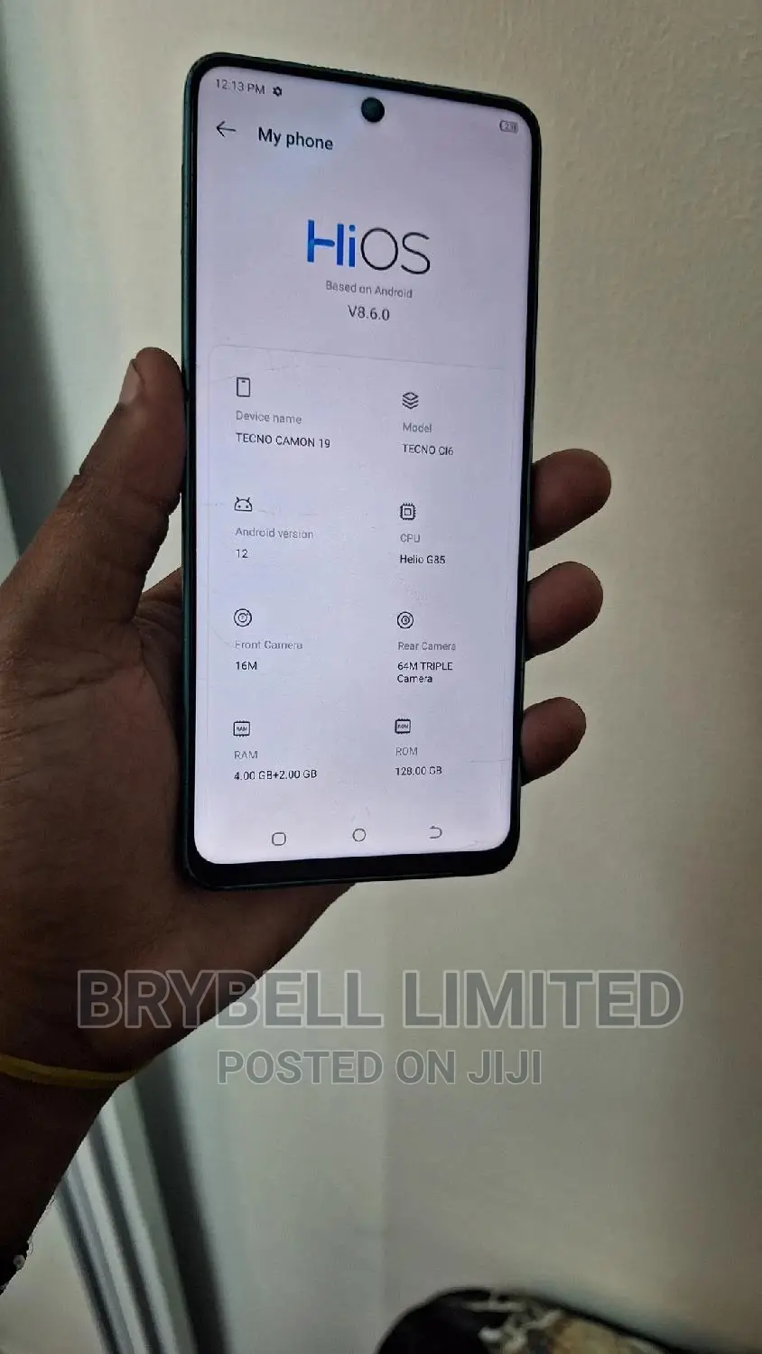 Tecno Camon 19 128 GB Blue