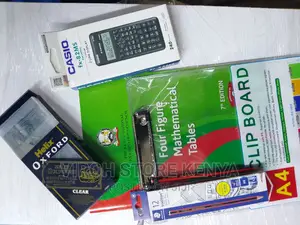 Clear Mathematical Set Clear Clipboard Calculator + Pencil