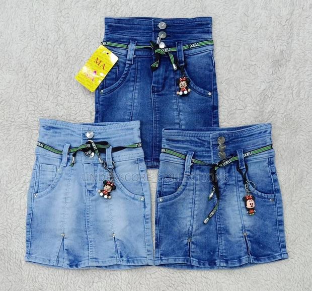 High-Quality Children Denim Skirts - main view