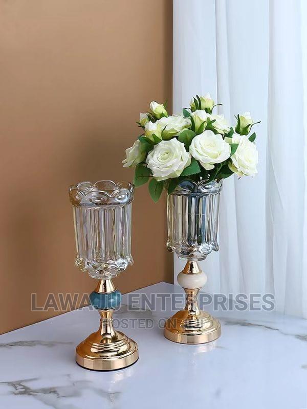 Luxury Metal Glass Vases