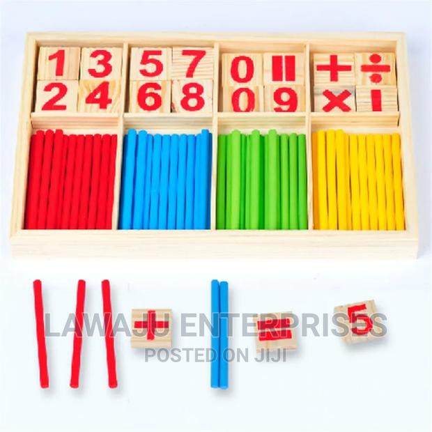 Child Learning Mathematics Wooden Sticks - main view