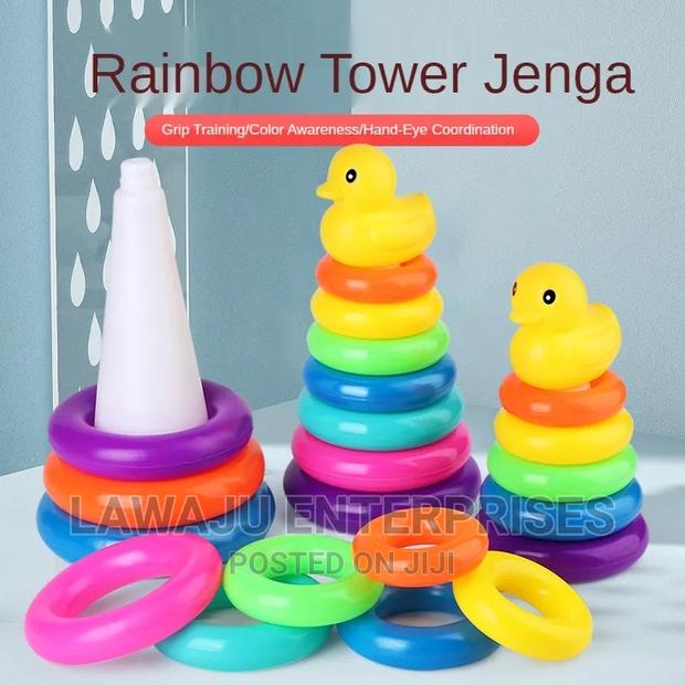 Rainbow Ring Tower Jenga - main view