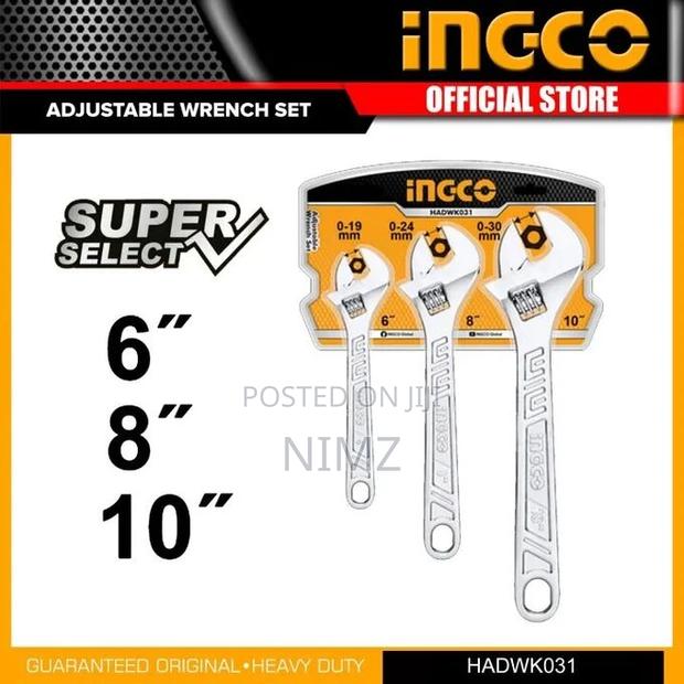 3 PCS Adjustable Wrench Set - main view