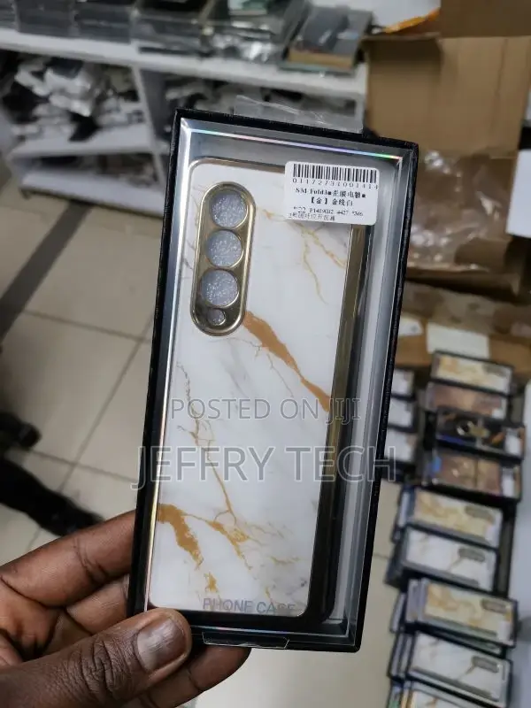 Case Marble Series Case for Samsung Galaxy Z Fold3 5G Gold