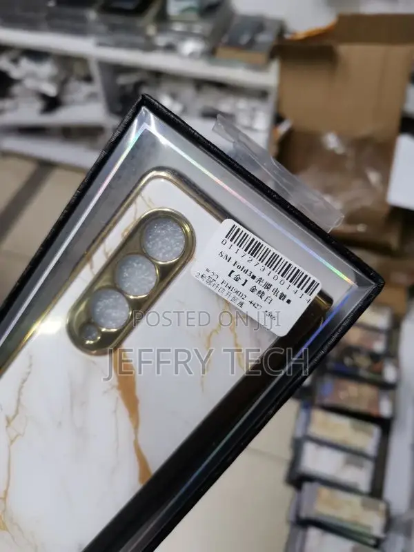 Case Marble Series Case for Samsung Galaxy Z Fold3 5G Gold