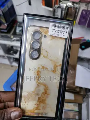 Marble Series Case for Samsung Galaxy Z Fold5 - Gold