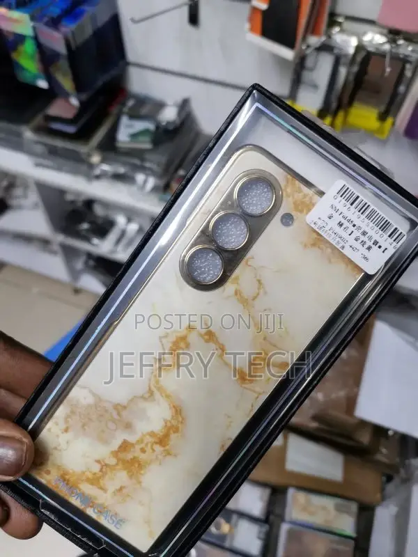 Marble Series Case for Samsung Galaxy Z Fold5 - Gold
