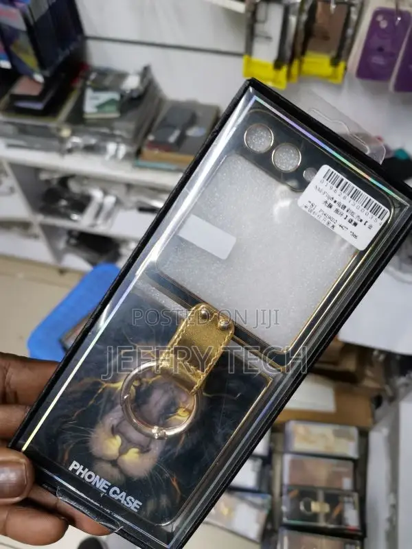 Flip 5 Case With Ring,Ultra-Tempered Glass Cover Marble