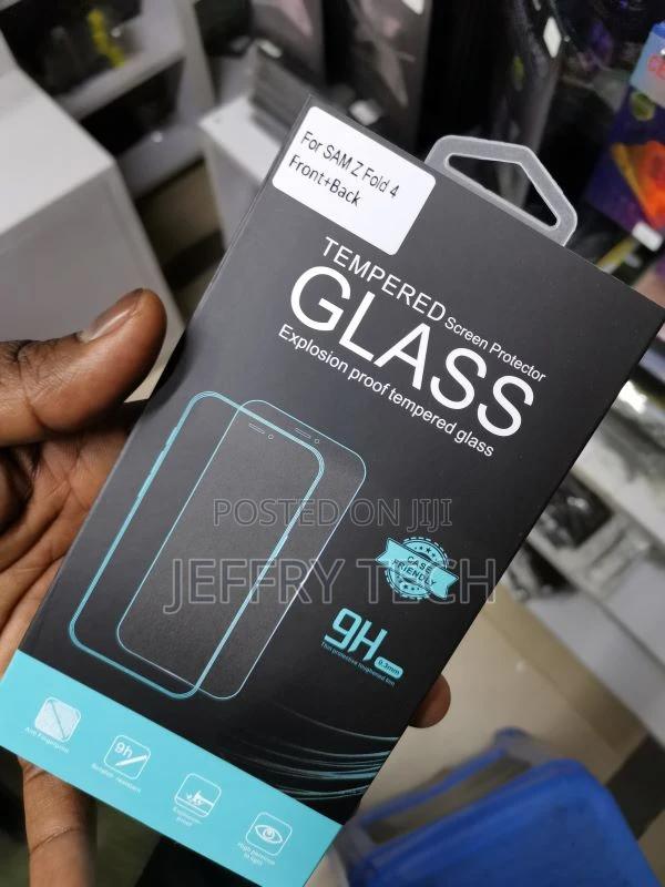 Galaxy Z Fold 4 Screen Protector Tempered Glass [Front Back - thumbnail 4