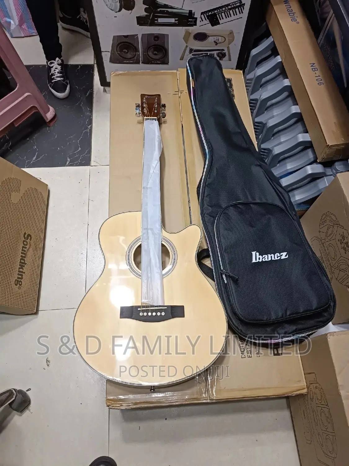 Ibanez Size 40 Acoustic Guitar Plus Padded Ibanez Bag