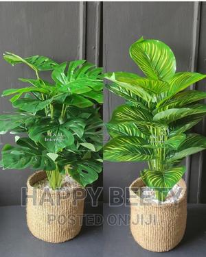 *Beautiful Artificial Monstera Plant With a Basket* - thumbnail 2