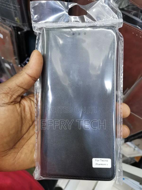 Tecno Phantom X Flip Case Leather Flip Cover | With Card Poc - main view