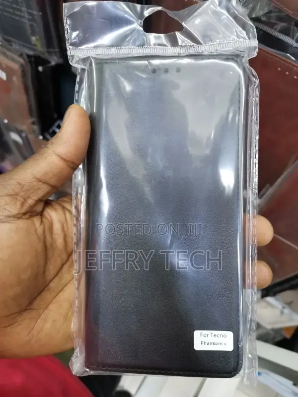 Tecno Phantom X Flip Case Leather Flip Cover | With Card Poc