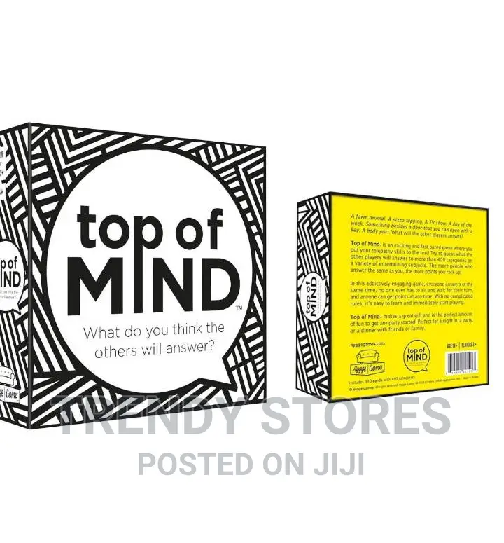 Top Or Mind Card Game