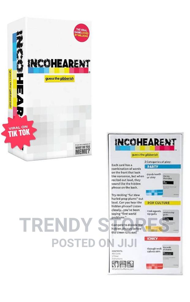 Incohearent Card Game - main view