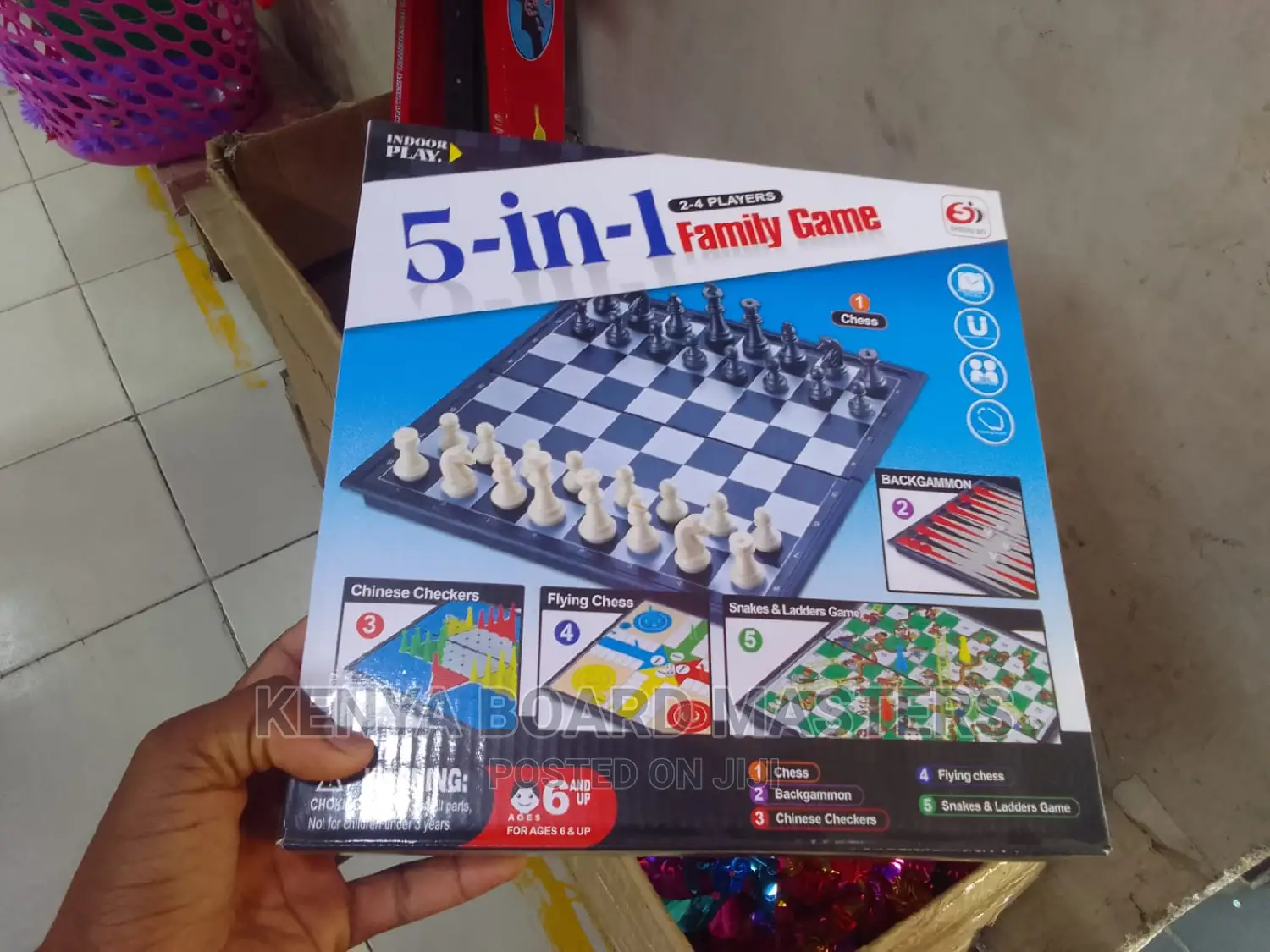 5 in 1 Board Game for Home Use 5 in 1 Home Game 