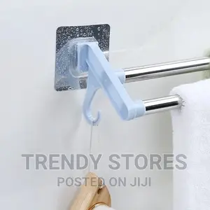 54cm Self Adhesive Double Pole Towel Holder,