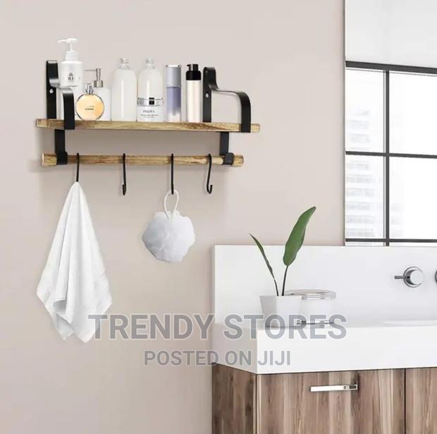 Nordic Bathroom/Bathroom Organizer Floating Shelf