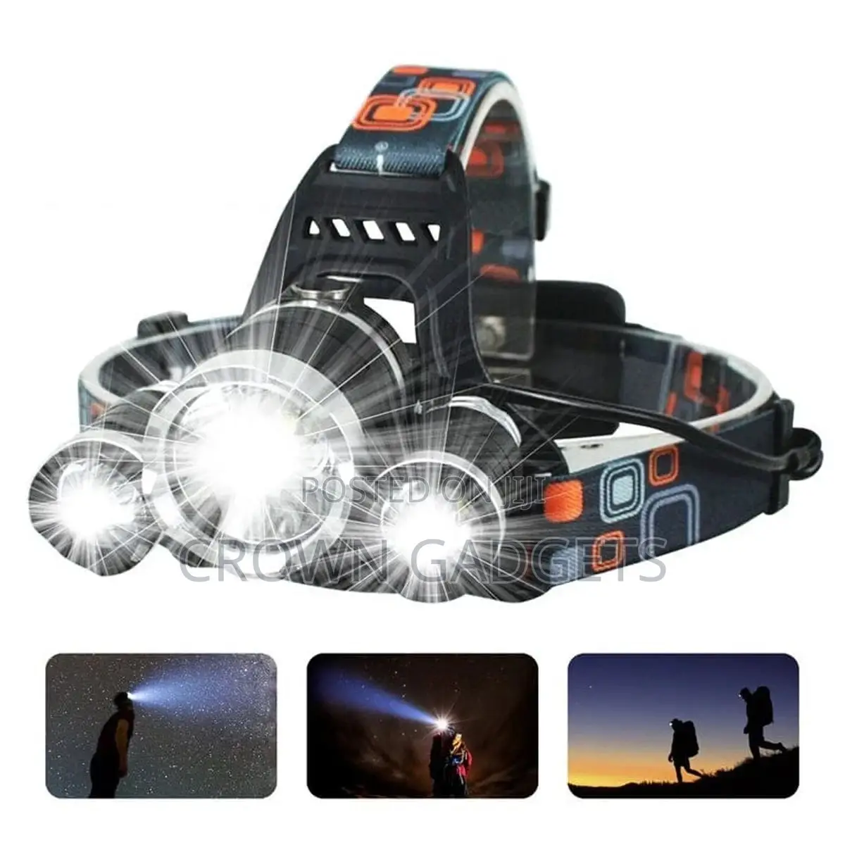 Waterproof Type-C Charging Headlight for Camping