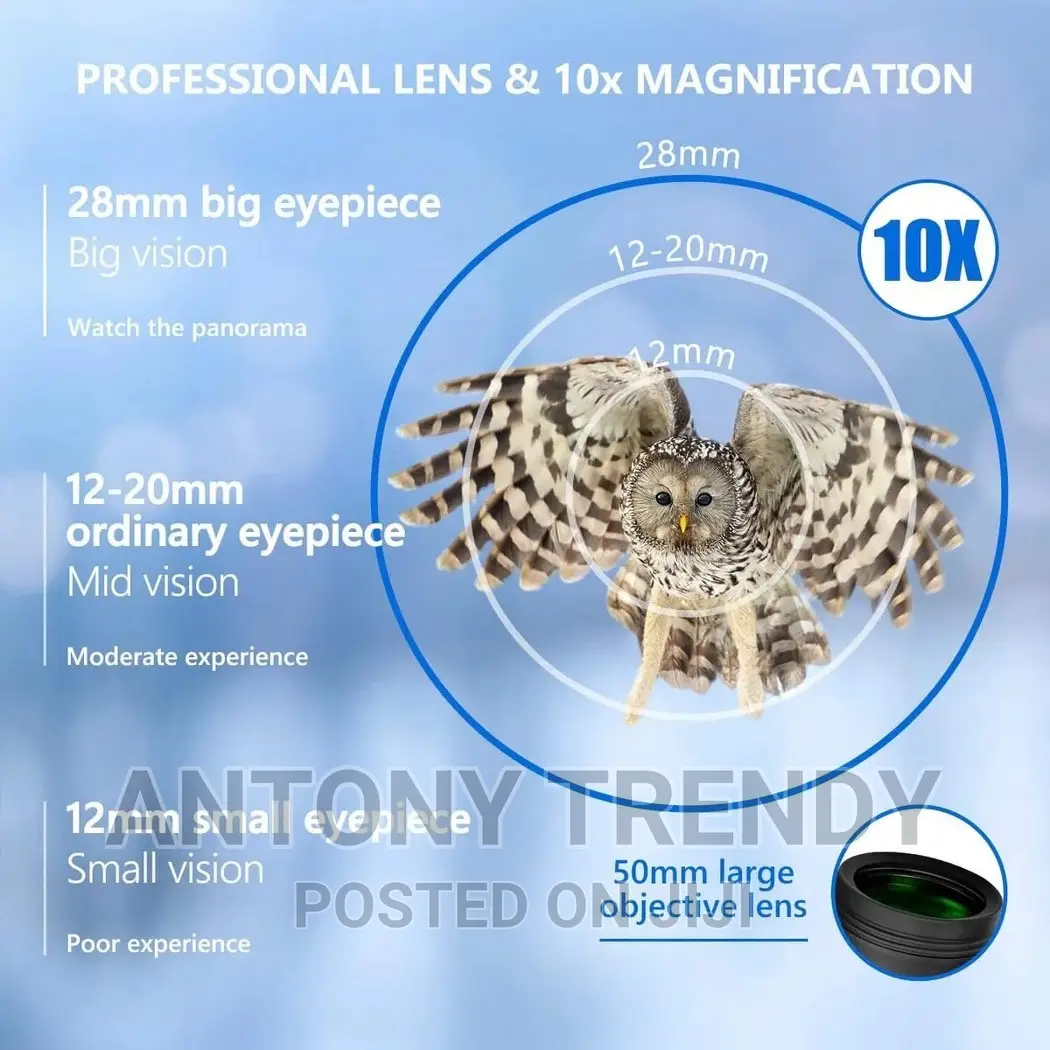 60 X 60 Stargazing Binoculars With Clear Low Light Vision