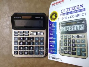 CT-3140TV Calculator 14 Digits With Two Displays and Solar