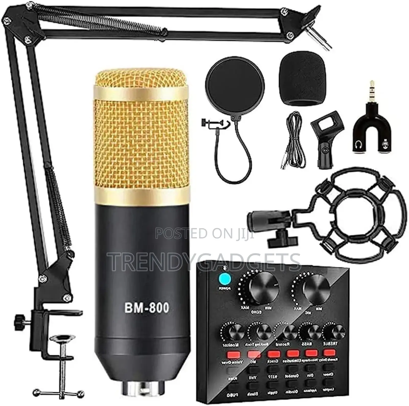 Bm-800 Podcast Microphone Bundle With Live Sound Card
