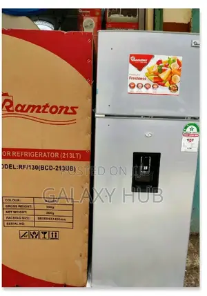 Ramtons Rf/218- 2 Door Direct Cool Fridge - 213 L Silver
