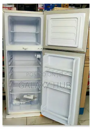Nunix 138l Large Capacity Double Door Fridge -Silver