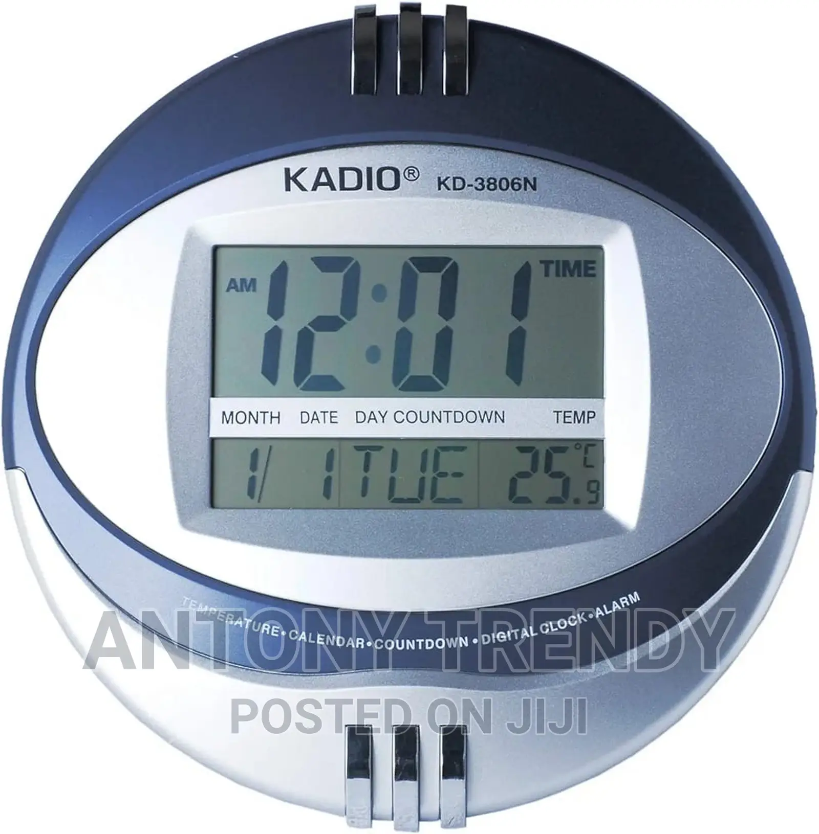 KADIO Wall/Table LCD Clock