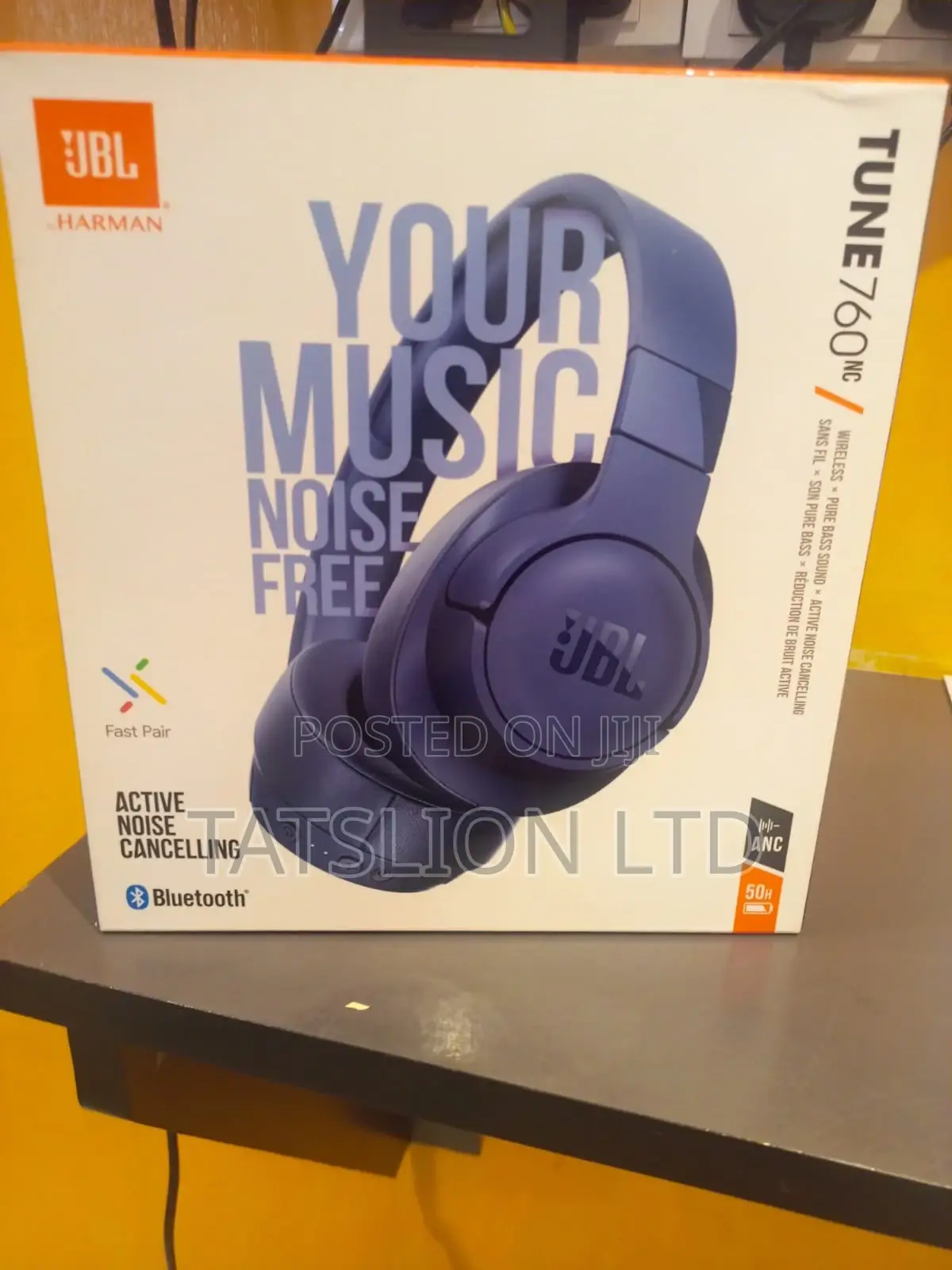 JBL Tune Wireless Headphones With Active Noise Cancellation