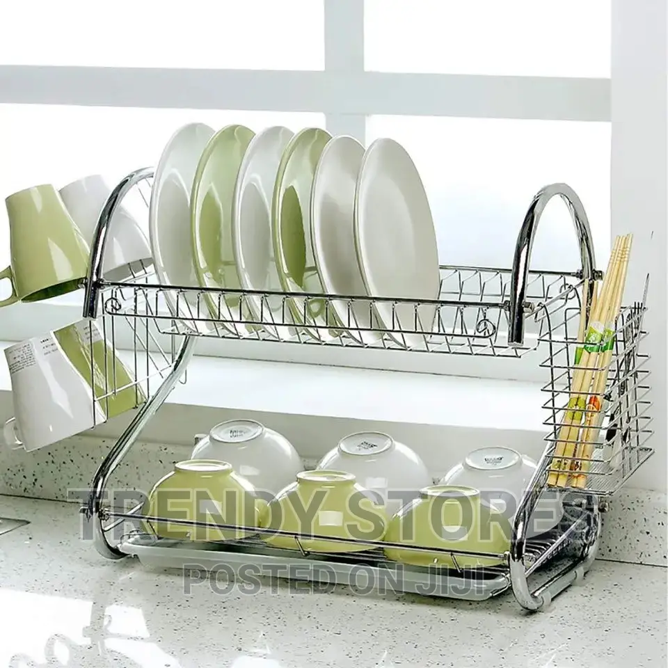 2 Tier Dish Drainer Rack